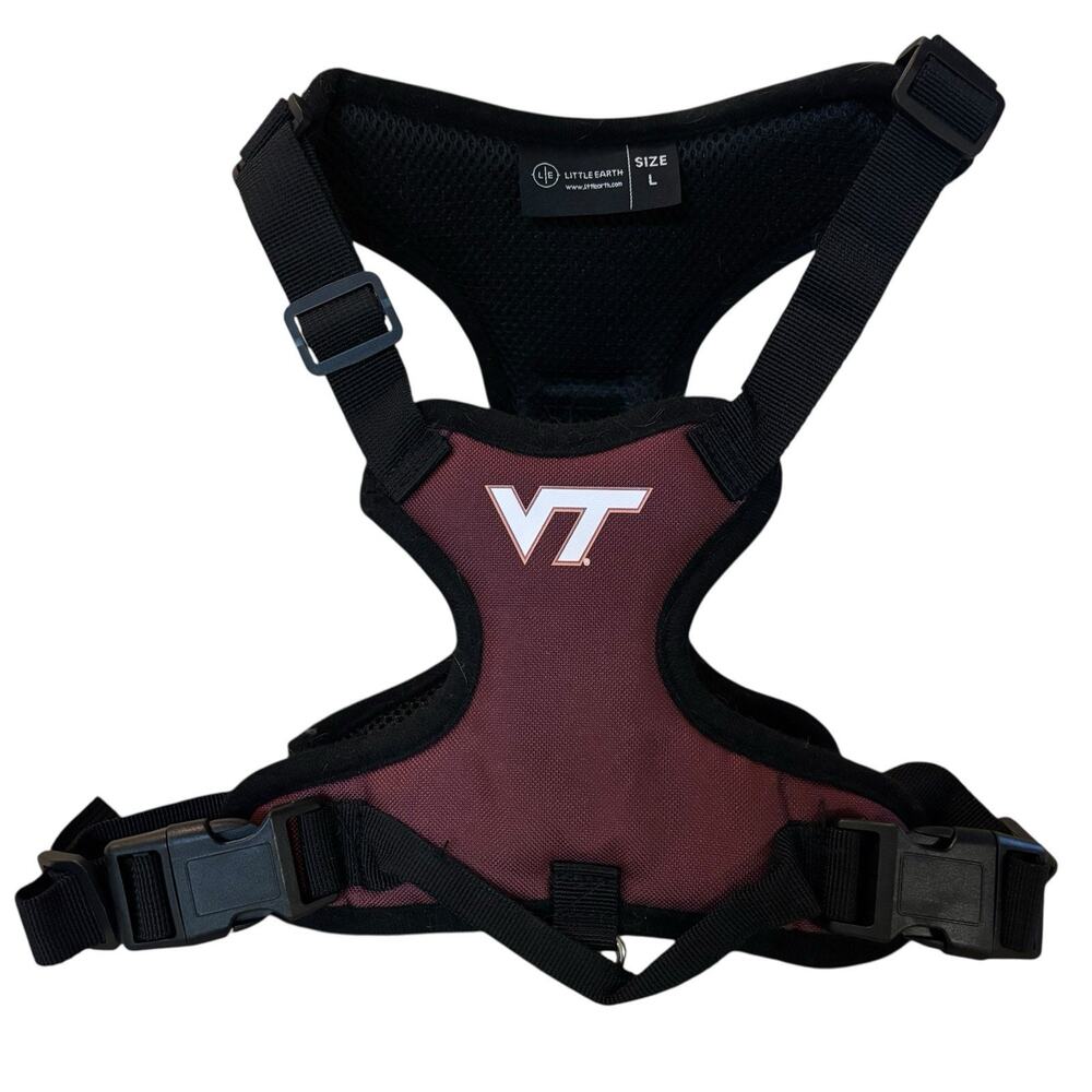 Virginia Tech Hokies Dog Harness Large Padded NCAA Licensed Little Earth - Picture 2 of 9